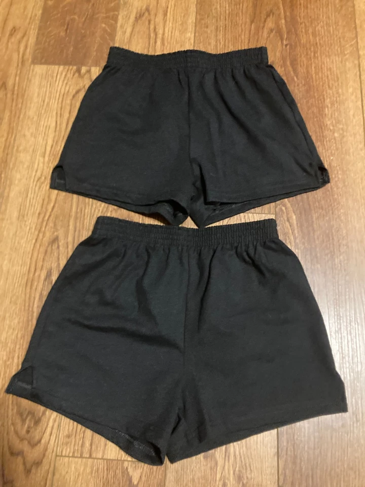 Soffe Niña Negro Cheer Shorts Pack de 2 Foto 1 de 1