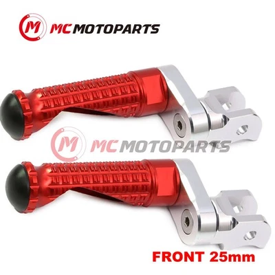 For MV Agusta 910S Brutale 2007+ MPRO 25mm Extended RED Front Foot Pegs Foto 1 de 4