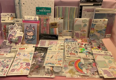 Huge lot of Unicorn stickers, notebooks and planners retail value over $200 - Image 1 of 4