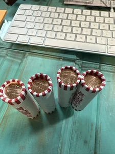 ROLLO DE 50 MONEDAS DE CENTAVO ESCUDO LINCOLN SIN CIRCULAR DESCONOCIDO COMO NUEVO. Escudo en ambos extremos. - Imagen 1 de 10