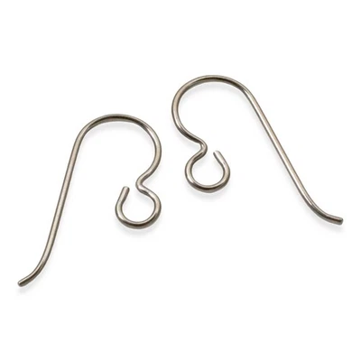 Titanium Ear Wires 50-Pack, Hypoallergenic Earring Hooks USA Made Sensitive Ears - Image 1 of 4