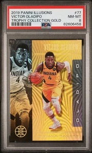 2019-20 Panini Illusions Trophy Collection Gold /10 Victor Oladipo #77 PSA 8 - Picture 1 of 2