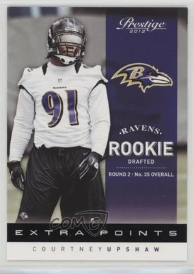 2012 Playoff Prestige Extra Points Black /10 Courtney Upshaw #219 Rookie RC - Image 1 of 2