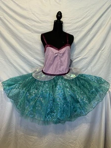 Girls Lg Disney Ariel Halloween Or Dress Up Dress NWT  - Picture 1 of 7