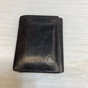 Carhartt Herren Braun Leder Dreifachfaltung Geldbörse - Bild 1 von 8