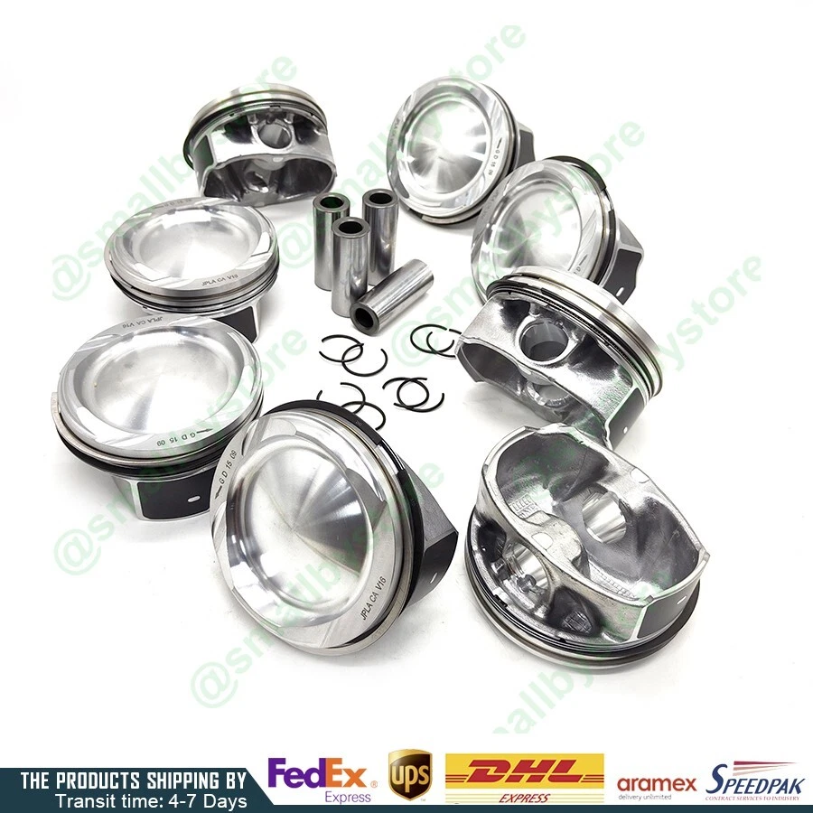 8x Piston with Ring range rover SC SVR 5.0T AJ133 L499 SVR piston 92.5mm +0.5 - Image 1 of 2