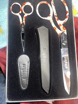 Gingher GSP-18 Gift Set AUDREY Desinger colors Embroidery Scissors & Sheathes - Image 1 of 4