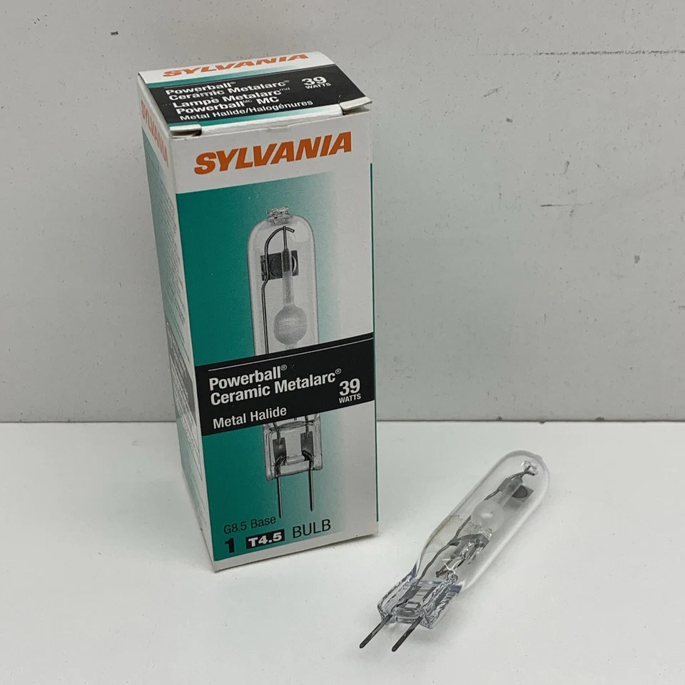 Sylvania MC39TC/U/G8.5/830 Metal Halide 39W C130 Lamp Light Bulb 3000K G8.5 - Image 1 of 4