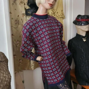 VTG Floral Teen Wear Jumper W a Unique Pattern Size Age 14 Adult Size 8-10/XS-S - Picture 1 of 7