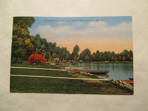 Postal de Angola Indiana Weldons Landing Lake James IN - Imagen 1 de 2