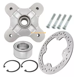 Rear Wheel Hub & Bearing & Brake Rotor Kit for Polaris Sportsman 550 850 1000 - Picture 1 of 11