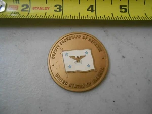 RARE JOHN J. HAMRE DEPT SECRETARY OF DEFENSE MILITARY CHALLENGE COIN USA ARMY  - Picture 1 of 2
