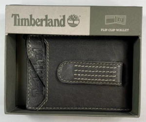 TIMBERLAND/DK BROWN/Clip abatible de cuero genuino premium con caja de regalo $42/puntada - Imagen 1 de 11