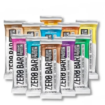 BIOTECH USA ZERO BAR Barrette Proteiche Senza carboidrati 10 barrette