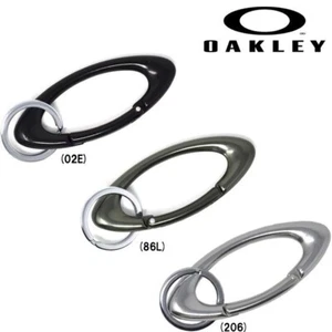 Oakley Essential Icon Carabiner Unisex Keychain (206)- Silver- Ellipse 3.6in-NEW - Picture 1 of 3