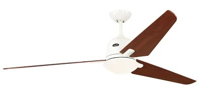 Energy saving Ceiling Fan With Light Eco Aviatos 162 CM White & Cherry - Image 1 of 3