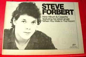 Steve Forbert When You Walk In The Room Vintage ORIG'82 Press/Mag ADVERT 11.5"x8 - Picture 1 of 3