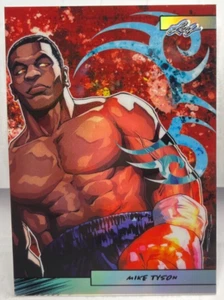 Mike Tyson 2024 Leaf Metal Anime Nation SILVER Prismatic #d 79/99 - BOXING GREAT - Picture 1 of 2