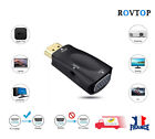 HDMI TO VGA Converter Adapter 1080P With Audio Cable For Laptop PC HDTV XBOX PS3