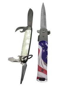 Lot Of 2 USA-Made Knives Steel River Folding Knife & Imperial Pocket Knife - Picture 1 of 11