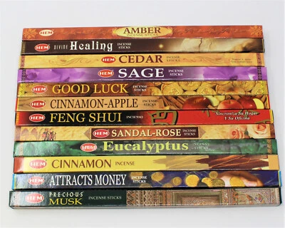 HEM Incense Assorted Best Sellers #6 Bulk Lot 12 Pack x 8 Sticks = 96 Mixed - Image 1 of 3