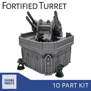 Fortified Defence Turret - 28mm 3D Printed Gothic Terrain for Tabletop Wargaming - Picture 1 of 9