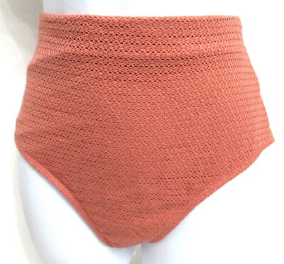 Swimsuit Bottom Old Navy Women's High-Wasted Crochet Size M Amberglow New - Image 1 of 4
