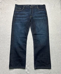 Carhartt Jeans Mens 42 X 30 B307 Slim Straight Dark Wash Blue Western Workwear - Picture 1 of 10