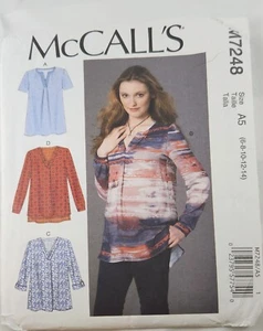McCalls M7248 Patrón Sin Cortar Mujer Falta 6-14 Pullover Tops - Imagen 1 de 2