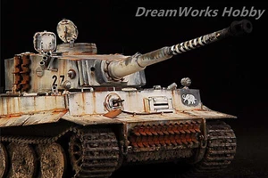 Ganador del Premio Construido Tamiya 1/35 Alemán Sd.Kfz.181 Tigre Temprano Invierno Nieve + PE - Imagen 1 de 21