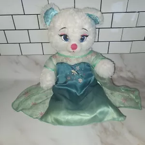 Vestido Build A Bear Workshop 16" Peluche BAB Disney Frozen Elsa Blanco Azul Brillante - Imagen 1 de 11