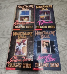 Nightmare Hall Paperback Book Lot of 4 Diane Hoh Scholastic Horror 1, 2, 5, 10 - Foto 1 di 6