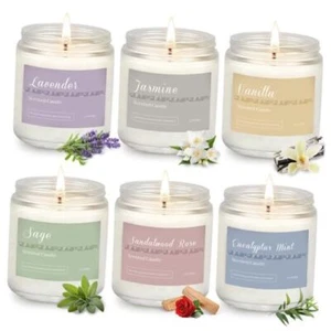 6 Pack Candles for Home Scented Aromatherapy Candles Gifts Set 6 Packs Scented - Picture 1 of 7