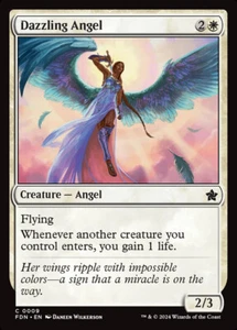 Magic MTG Tradingcard Foundations 2024 Dazzling Angel 9/730 - Imagen 1 de 1