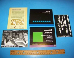 Bach Festival Society of Kalamazoo, MI Vintage Advertising Postcards / Mailers - Picture 1 of 2