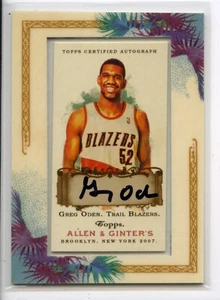 2007 Greg Oden Framed Allen & Ginters Mini /100 Portland Trailblazers Rookie - Picture 1 of 2