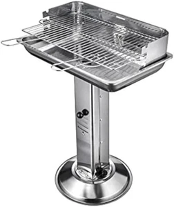 EdelStahl Grill ￼Michelino Herkules Standgrill - Silber (52520)