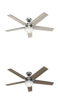 Hunter, 54" Large Room Ceiling Fan Reversible Blade w LED Light Kit - Image 1 of 4