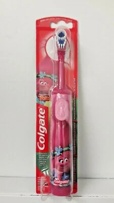 Cepillo de dientes Colgate Dreamworks Trolls Pink Poppy Powered extra suave Foto 1 de 4
