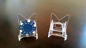 * 10 verstellbare 2-teilige 2" Display Ständer Staffelei Gitarre Plektrum YoYo Fotos Streichholzheftchen - Bild 1 von 5