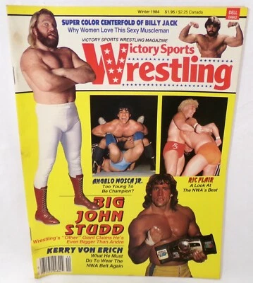 Vintage Dell Victory Sports Wrestling Magazine Winter 1984 Studd Ric Flair - Image 1 of 2
