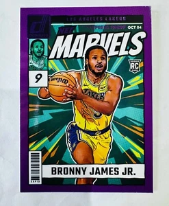 Bronny James Jr 2024-25 Panini Donruss Net Marvels Rookie Press Proof Purple - Picture 1 of 1