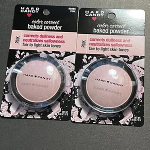 2x HARD CANDY Color Correct BAKED POWDER #90865 Pink (Light to Fair Skin) 0.42oz - Picture 1 of 4