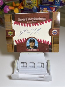 2002 UD Sweet Spot Signatures Baseball JAIME CERDA AUTO AUTOGRAPH NEW YORK METS