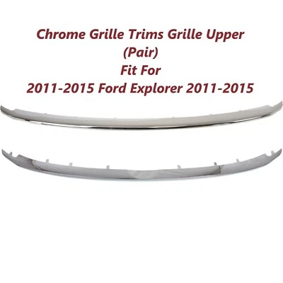 For 2011 2012 2013 2014 2015 Ford Explorer Grille Trims Chrome set Foto 1 de 4