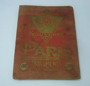 VINTAGE SOUVENIR COLOR PRINTS ALBUM BOOK FROM PARIS - FRANCE - Picture 1 of 6