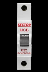 SECTOR 32 AMP CURVE B 6kA MCB DISYUNTOR SVMCB32/B ROJO - Imagen 1 de 6