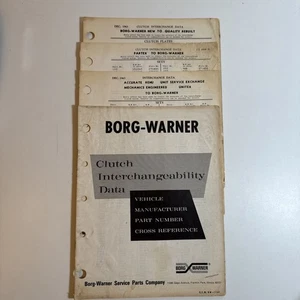 Borg-Warner Clutch interchangeability Data 1960s - Picture 1 of 1