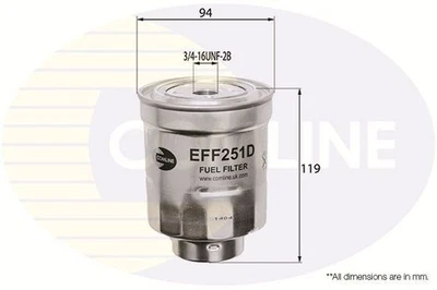 Fuel Filter Fits Honda CR-V Toyota Auris Auris Van Avensis Dyna COMLINE EFF251D - Image 1 of 3