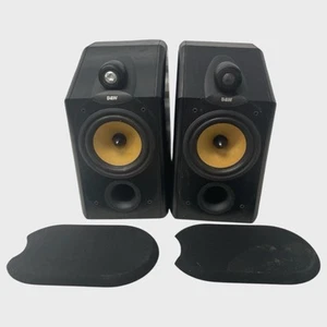 B&W Bowers & Wilkins CDM 1NT Black 120W Wired Bookshelf Speakers Pair - Picture 1 of 13